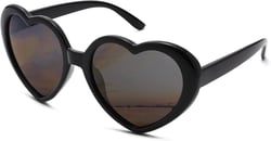 Pro Acme Trendy Heart Sunglasses for Women Oversized Vintage Lovely Sun Glasses Shade Polarized 55MM