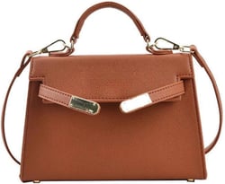 Crossbody Bags For Women PU Leather Trendy Shoulder Bag with Adjustable Strap Cross Body Bag Women's Handbags Purse Brown