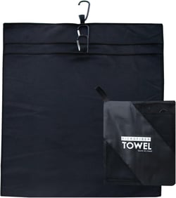 Sweat Absorbing Handkerchiefs Unisex Sport Microfiber Hankies Quick Dry Gym Towels One Size 05-38cm Black 3pcs