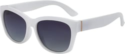 ZENOTTIC Cat Eye Sunglasses Women Polarized - Vintage Square Shades UV Protection Retro Oversized Sun Glasses for Driving White Frame/Grey Polarized Lens