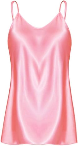 Silk Pajama for Women Dress Sexy Plus Size Nightwear Satin Sleepwear Spaghetti Strap Chemises Full Slip Mini Dress Pink XX-Large