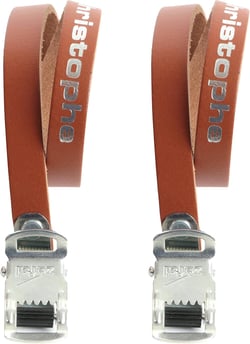 ZEFAL Unisex's Christophe Leather Toe Straps, Brown