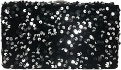 Women's Evening Bags Sparkly Sequin Clutch Purses for Wedding Formal Party Prom Glitter Handbags, Black