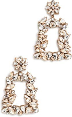 Women's Deepa by Deepa Gurnani Gold Crystal Earrings Gold Multi