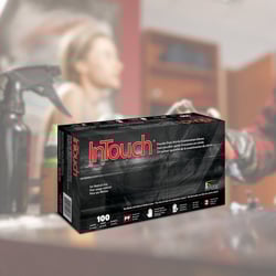 InTouch Tattoo - BLACK NITRILE GLOVES - 1000 Gloves Case