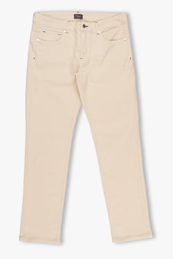 Cotton Stretch Man Pant Beige