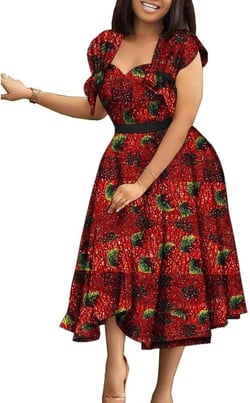 African Dresses for Women Wedding High Waist Dashiki Ankara Dresses Vestidos Maxi Long Dress African Print Clothing X-Small 24fs1500