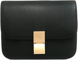 Women Box Bag Female Ins Retro Tofu Bag Small Square Shoulder Messenger Bags Lady Split Leather Flap Handbag 24cm Black