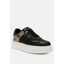 London Rag Womens Scouts Metallic Paneling Platform Sneakers US-10 / UK-8 / EU-41