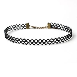 Simyoung Women Choker Black Velvet Collar, Adjustable Length Velvet Classic Gothic Lace Choker Necklaces Fashion - #7