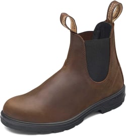 Blundstone 1609 Unisex Chelsea Boots, Premium Water Resistant Leather with a Cushioned Midsole and Elastic Side For Men and Women, Antique Brown 5.5 AU
