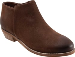 SoftWalk Women's Rocklin Ankle Boot 6.5 Brown Chestnut Leather