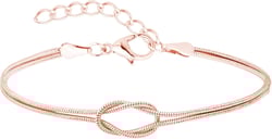 Love Bracelet Dainty Gold Bracelet for Women Snake Chain Infinity Forever Knot Bracelets Jewelry Gift for Her Rose Gold