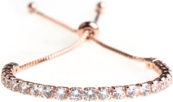 ASHMITA Fashion Adjustable Chain Bracelet for Women Cubic Zirconia Rose Gold Gift Bracelet of Luxury Shining Jewelry