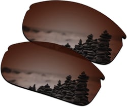 SmartVLT Women's Replacement Lenses/Earsocks/Nosepieces/Rubber Kits for Oakley Commit SQ OO9086 Sunglass - More Options Vivid Bronze Polycarbonate - AR Coated Polarized