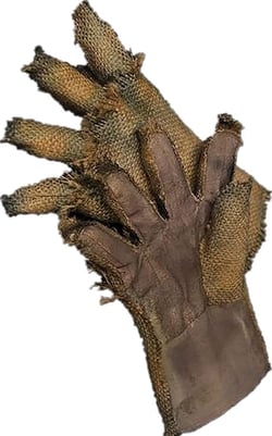 Creepy Scarecrow Halloween Costume Gloves Scary Skull Burlap Party Cosplay Handwear Costume Zombie Witch Wizard Demon Gloves