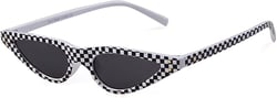 GIFIORE Retro Small Cat Eye Sunglasses Y2K Tinted Colored Lense Black Skinny Tiny Sun Glasses