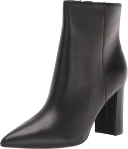 Marc Fisher Women's Glorena Ankle Boot 8.5 Black Leather