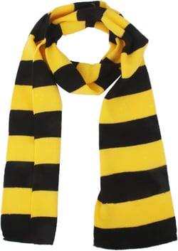 VIVIAN & VINCENT Fall Winter Ultra Soft Knit Striped Scarf for Women Men Boys Girls Yellow and Black