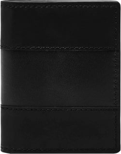 Fossil Men's Everett Leather Slim Bifold Card Case Wallet for Men Black