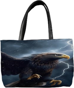 Women Hobo Handbag Small Tote Bag Beach Travel Bag Small Eagle Lightning