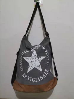 Multifunctional Women Star Canvas Totes Bags