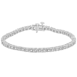 UNIQUE DESIGNS INC. Arista 1/2 Ct Diamond Tennis Bracelet for Women in Sterling Silver (J-K, I3)
