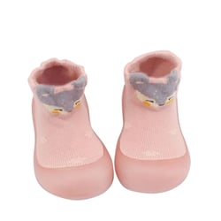 dmqupv Toddler Sneakers Girls Light Up Kids Sneakers Boys Sock Shoes Breathable Slip on Shoes for Girls Fashion Lightweight Running Shoes Pink 18