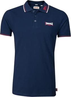 Lonsdale Men´s Slim-fit Tipped Pique Lion Polo Shirt 100% Cotton Navy Blue XX-Large Navy Blue