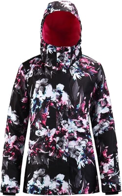 GSOU SNOW Women Ski Jacket Snow Coat Waterproof Windproof Snowboarding Jacket Coat Insulated Warm Winter