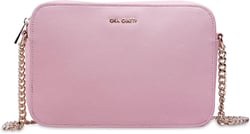 Elegant Faux Leather Crossbody Purse Bag For Women - Over The Shoulder Small Crossbody Purse - Women's Jet Set Cross Body Bag Pink