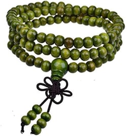 8mm Natural Sandan Buddhism Buddhist Meditation 108 Beads Wood Prayer Beads Mara Bracelet Female Male Green Practical design and Durable.