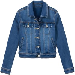 Boys Girls Basic Jean Jacket Kids Casual Denim Coat Classic Outwear X-Small Blue