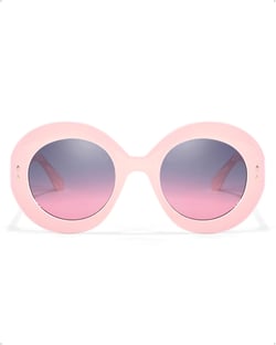 Oversized Round Sunglasses for Women Cute Trendy Large Big Ladies Shades 90S Vintage Retro Sun Glasses Pink