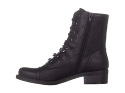 Guess Women's Meera Cap Toe Ankle Combat Boots Black  Size 5 M