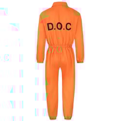 Youmylove Adult Orange Prisoner Jumpsuit Jail Inmate Costumes Male Prisoner Stage Show Party Fashion Gothic Vintage Hallowmas Costume