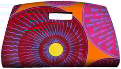 Womens Ankara Print Clutch Multi-Colored Africa Purse African Handbag, Ankara Fabric, African Print Clutch Color-8