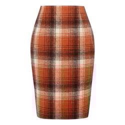 BJUTIR Skirts For Women Pencil Plaid Skirts For Women Fall Winter High Waisted Bodycon Knee Length Wool Midi Skirt With Slit