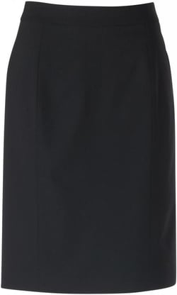 Women's Seasonless Stretch Wool Pencil Skirt 6 Black