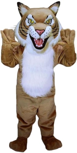 Wild Cat Tiger Complete Mascot Costume Fursuit Teen Adult Cosplay Furry Suit Anime Custom Size Logo, Furrymascot as Photo