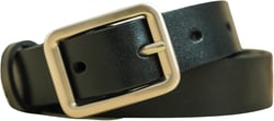 Womens Leather Belts for Jeans Golf 1Inch Width Ladies Genuine Belts For Dresses Reversible Gold Buckle Belt Gift Box Size34"-38" Waist Adjustable Black