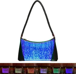 GLOOMALL Women LED Evening Shoulder Bags Light Up Crossbody Clutch Wallet Glitter Party Trendy Small Handbags Bag
