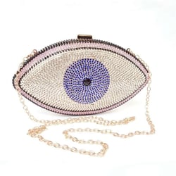 Women's Crystal Eye Evening Party Bag