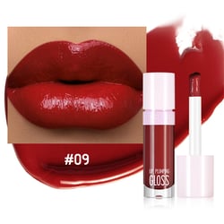 LLYZH Summer Makeup Red Lipstick Long Lasting High Shine Lip Gloss Lip Gloss for Women Moisturizing Shiny and Vegan Tinted Lip Gloss 8Ml