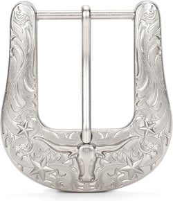 Western Belt Buckles for Men Women Cowboy Rodeo Cowgirl Western Party Mens Replacement Novelty Belt Buckle Gifts 10-silver (Silver Bull)