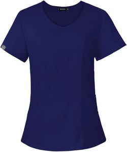 niaahinn Women Scrubs Top Workwear with Classic V-Neck Professionals Women?s Medical Scrub Tee Small Navy Blue