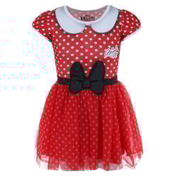 Jerry Leigh Girl's Disney Minnie Mouse Polka Dot Cosplay Tutu Dress