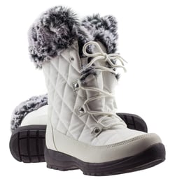 ArcticShield Women's Waterproof Memory Foam Faux Fur Winter Snow Boots