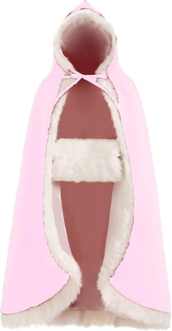 Lemai Short Women Winter Warm Hood Cape Shawl Wedding Cloak Christmas Party 39 Inches (20 Colors) 39 inches Light Pink