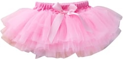 Infant Newborn Baby Girls Soft Fluffy Tutu Skirt Solid Bowknot Patchwork Party Carnival Mesh Tutu Skirt Dress Pink 6-12 Months